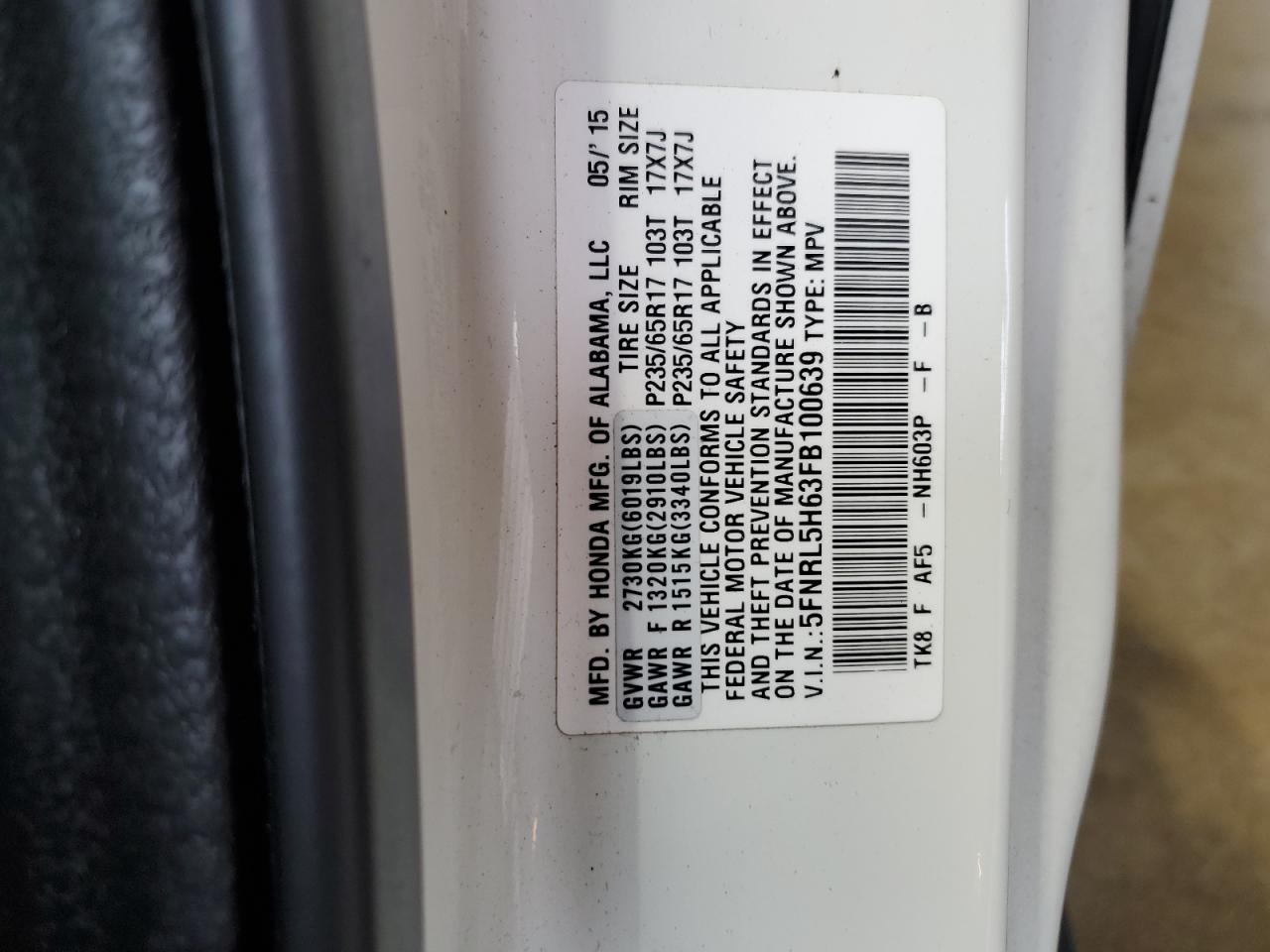 2015 Honda Odyssey - Image 13