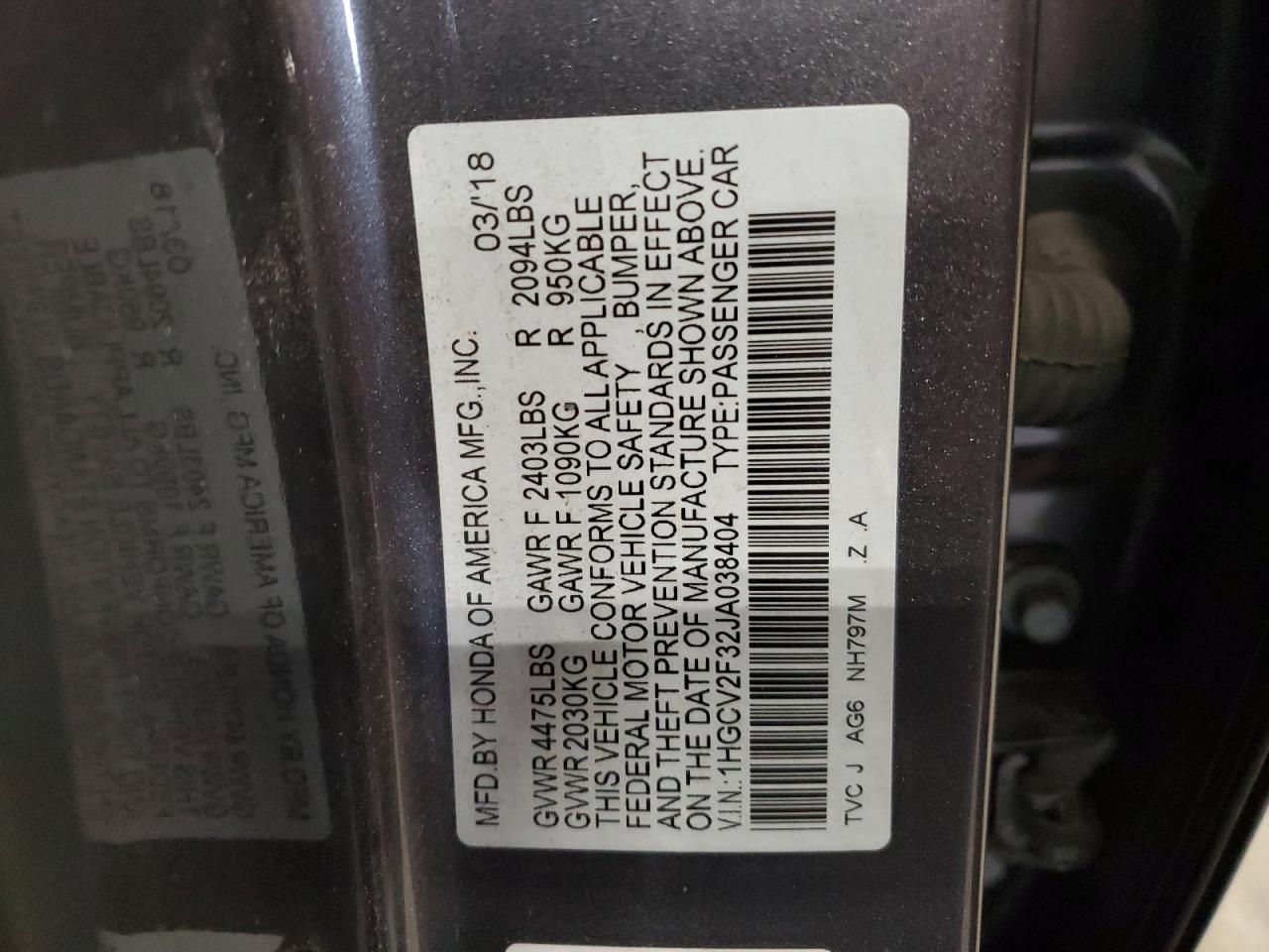 2018 Honda Accord - Image 12