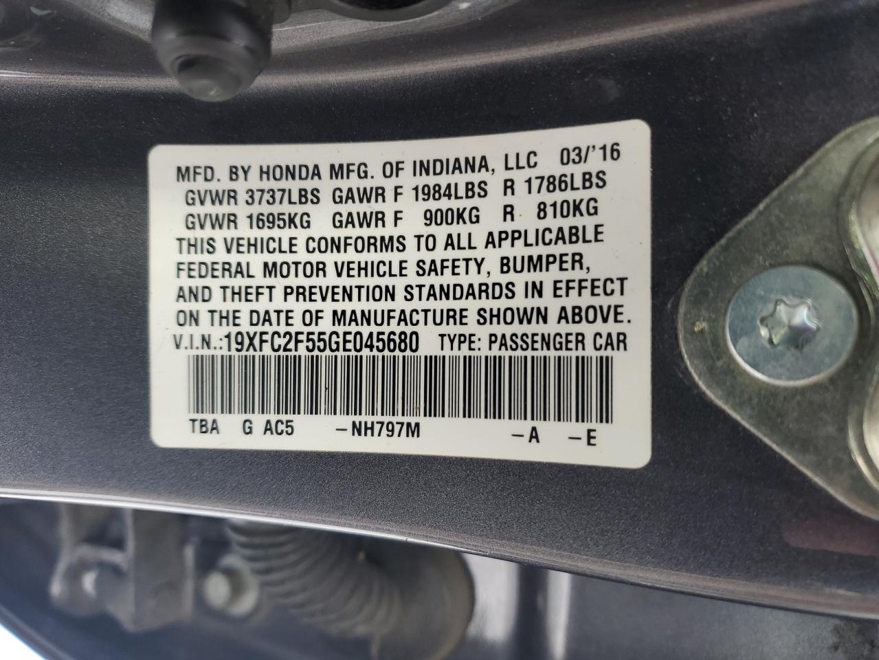 2016 Honda Civic - Image 12