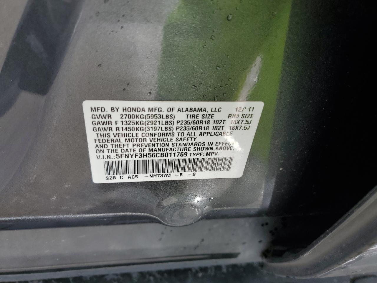 2012 Honda Pilot - Image 14