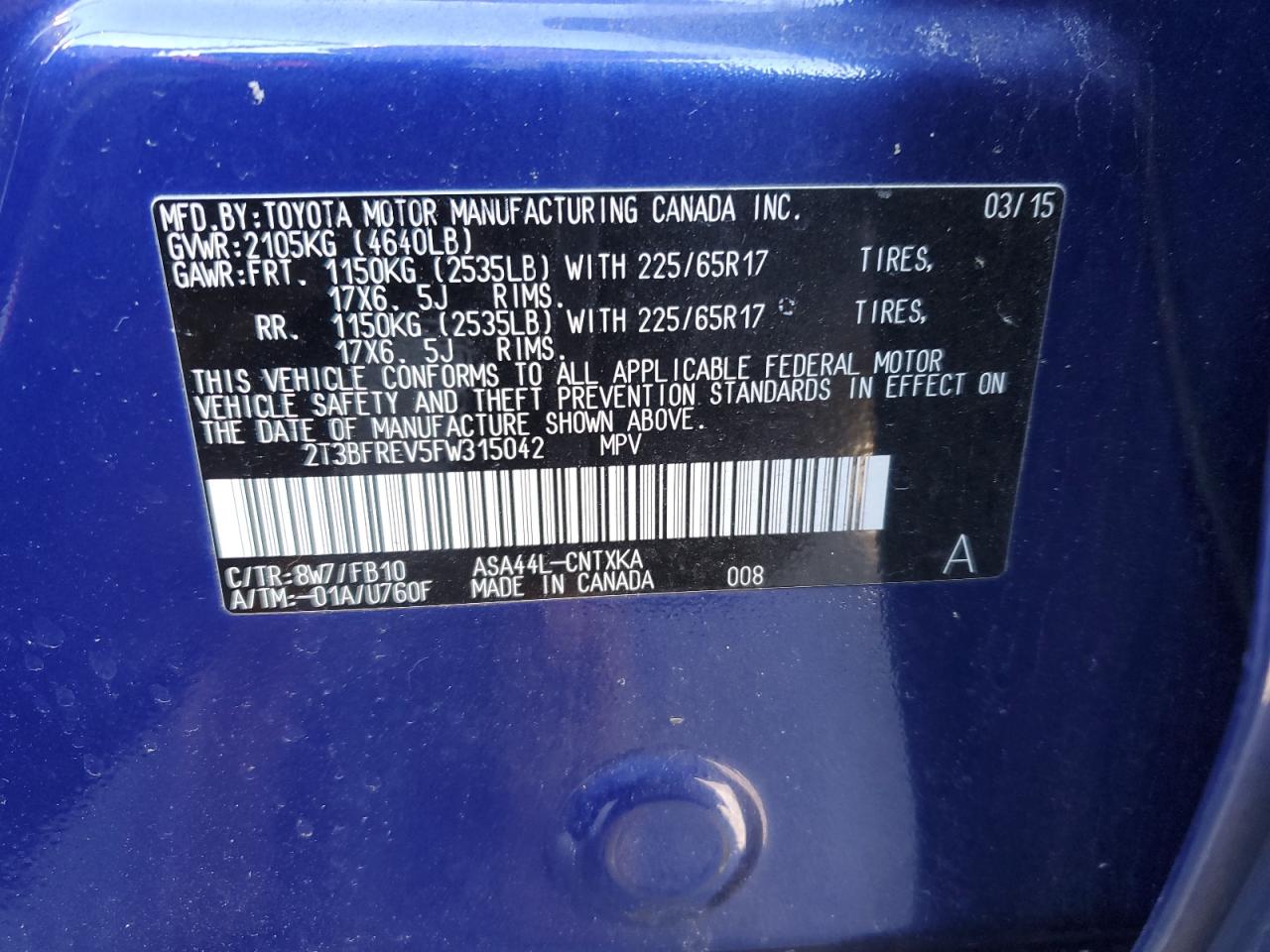 2015 Toyota RAV 4 - Image 13
