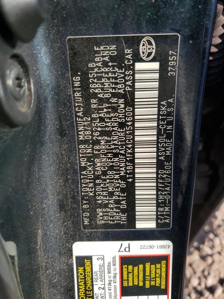 2012 Toyota Camry - Image 12