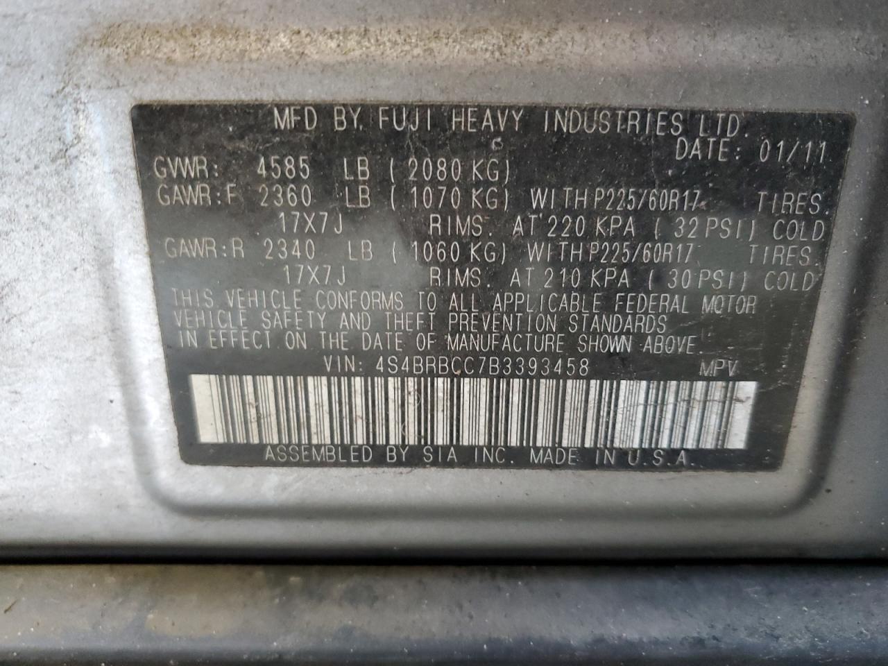 2011 Subaru Outback - Image 14