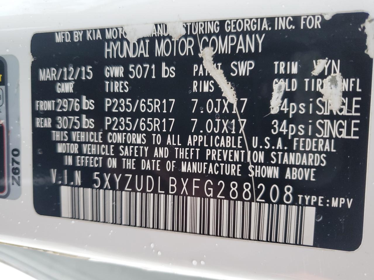 2015 Hyundai Santa Fe - Image 13