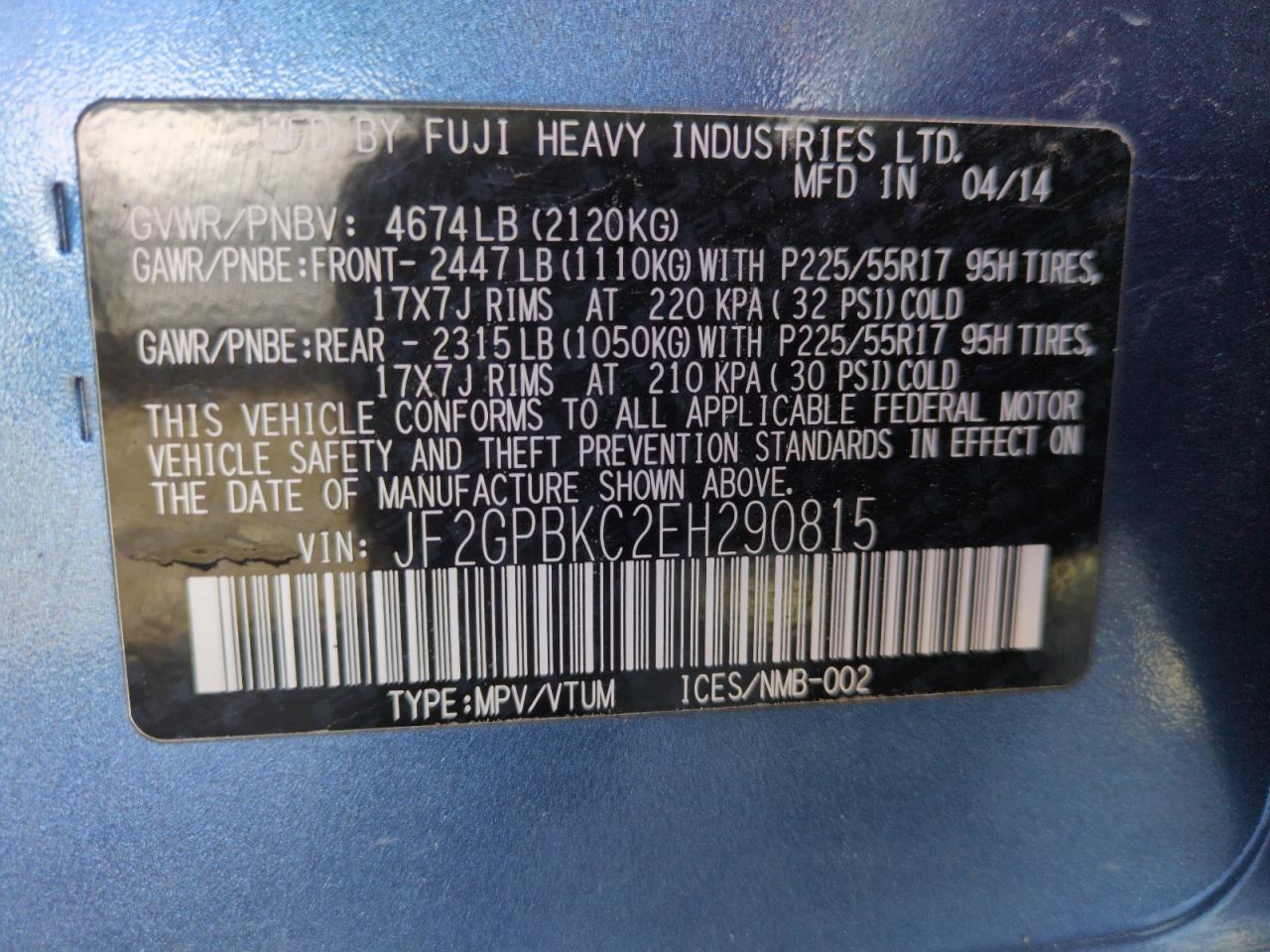 2014 Subaru XV - Image 12