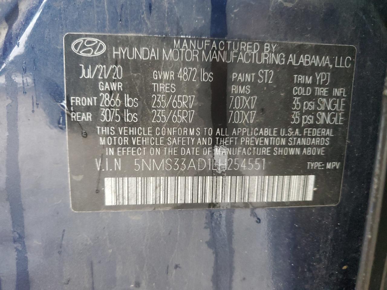 2020 Hyundai Santa Fe - Image 16