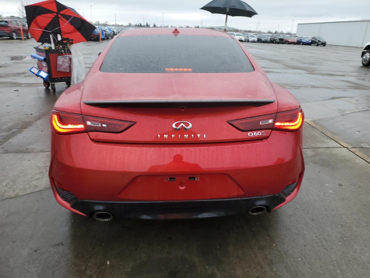 2017 Infiniti Q60 Red Sport 400 VIN: JN1FV7EK5HM610790 Lot: 45775315