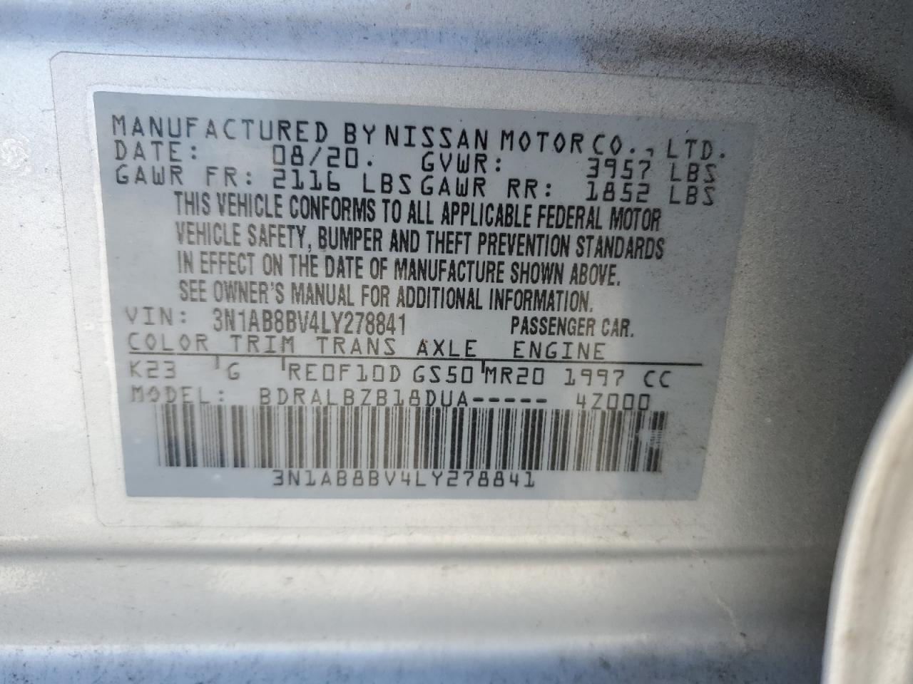 2020 Nissan Sentra - Image 14