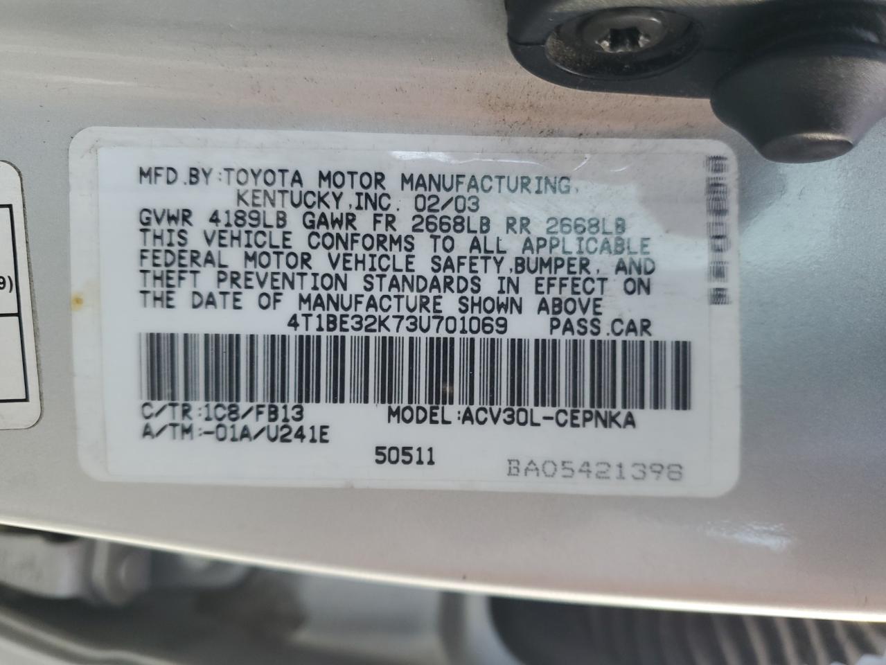 2003 Toyota Camry - Image 13