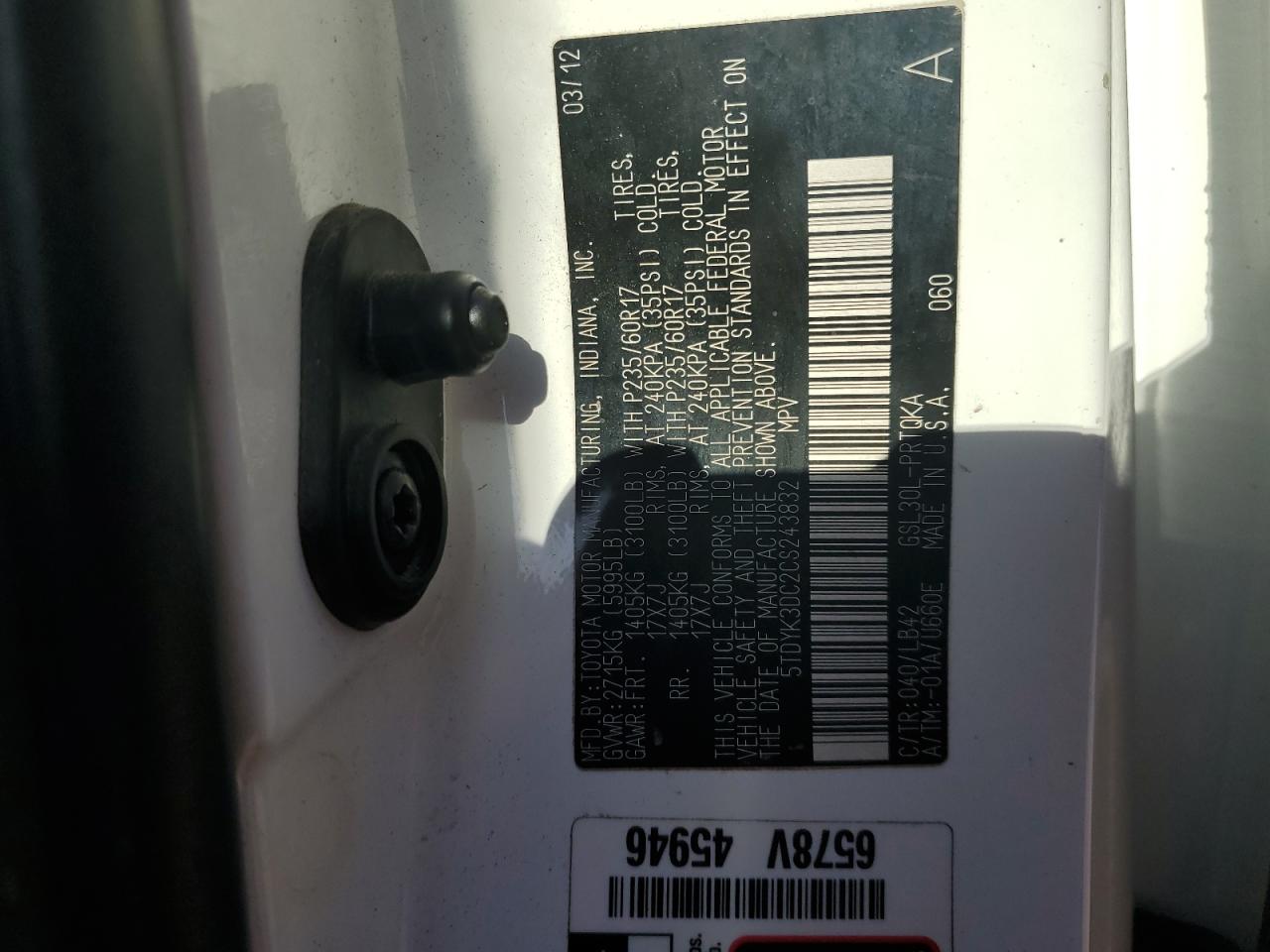 2012 Toyota Sienna - Image 14