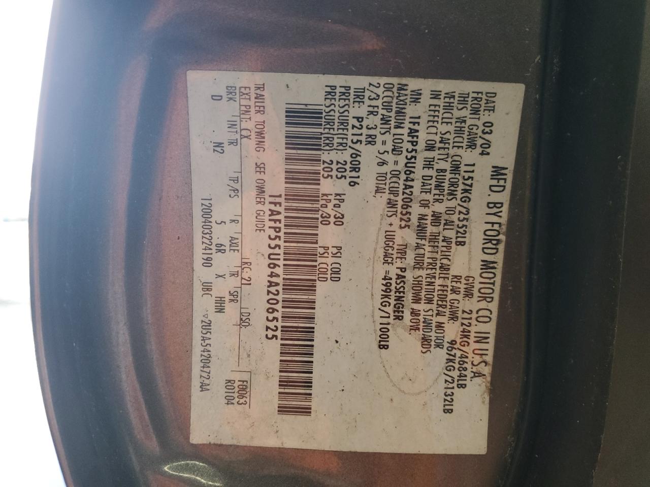 2004 Ford Taurus - Image 12