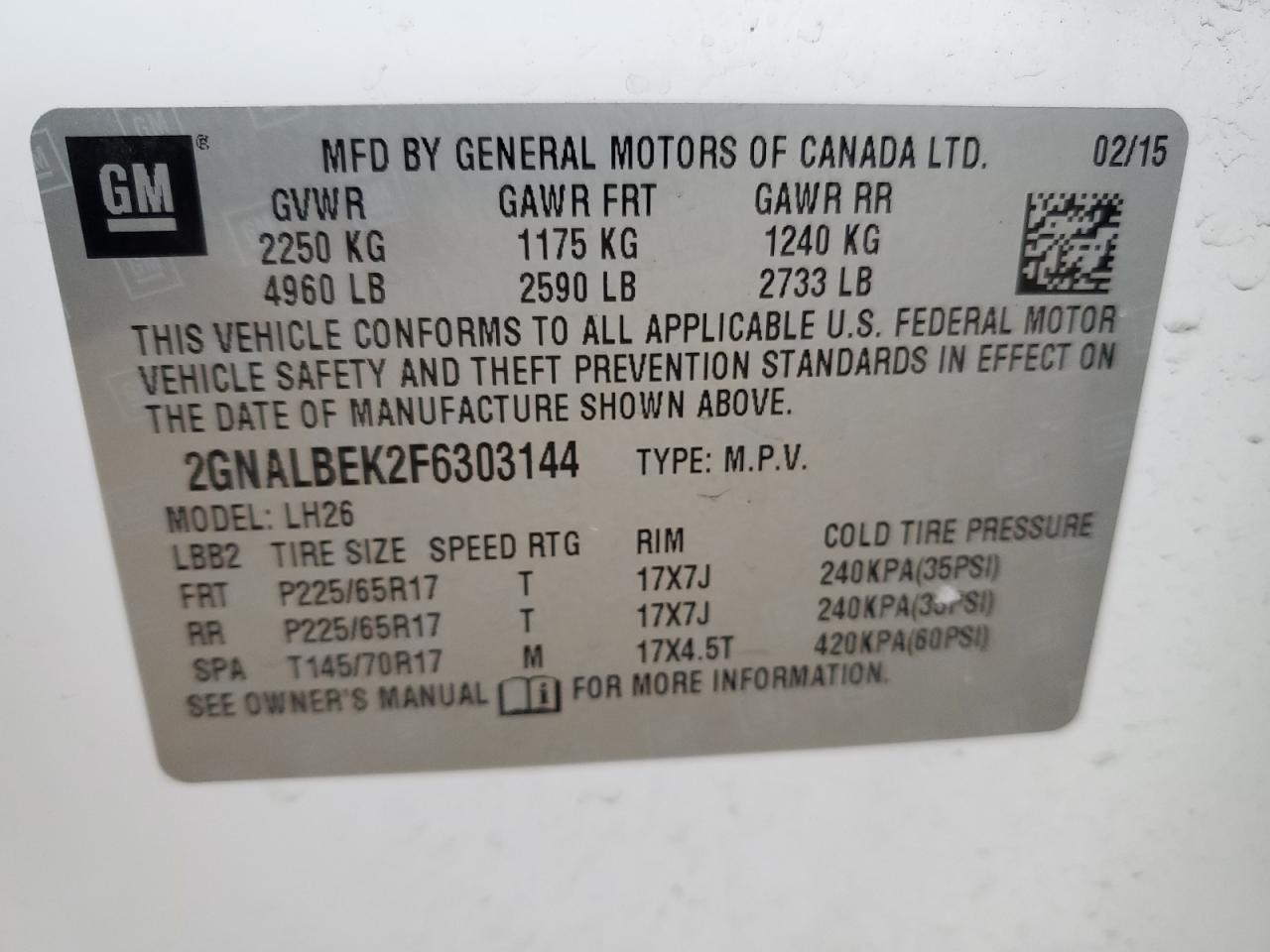2015 Chevrolet Equinox - Image 12