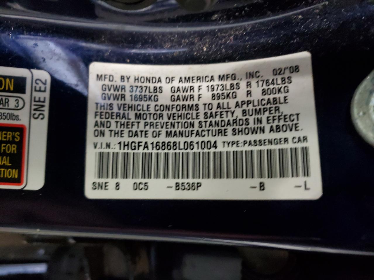 2008 Honda Civic - Image 12