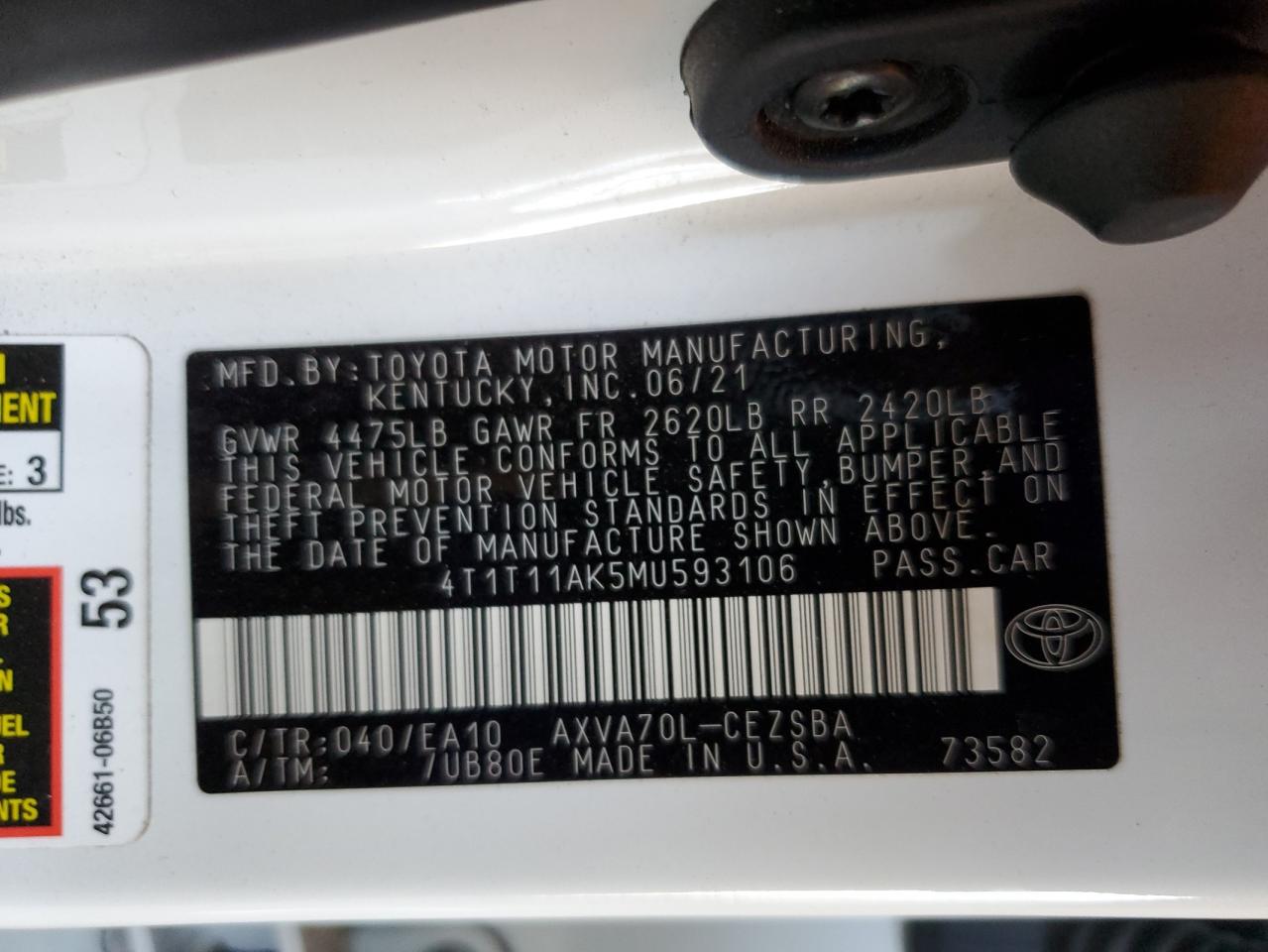 2021 Toyota Camry - Image 13