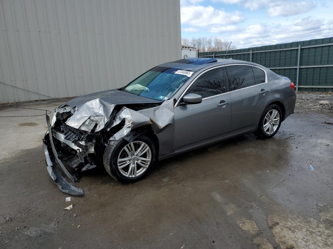 2012 INFINITI G37 GRAY VIN: JN1CV6AR3CM681236
