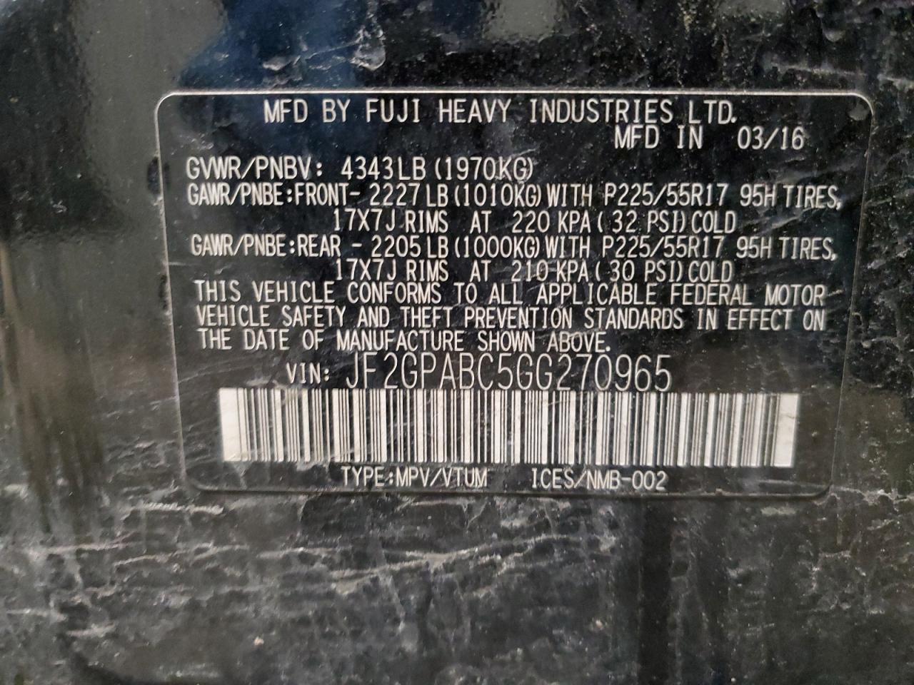 2016 Subaru XV - Image 12