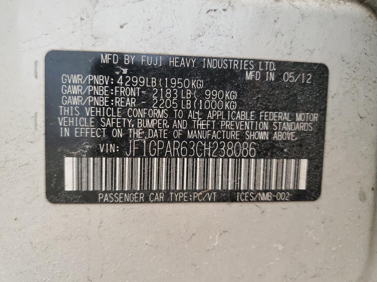 2012 Subaru Impreza - Image 12