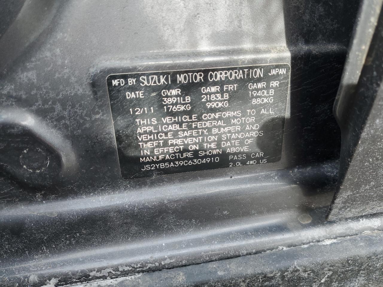 2012 Suzuki SX4 - Image 15
