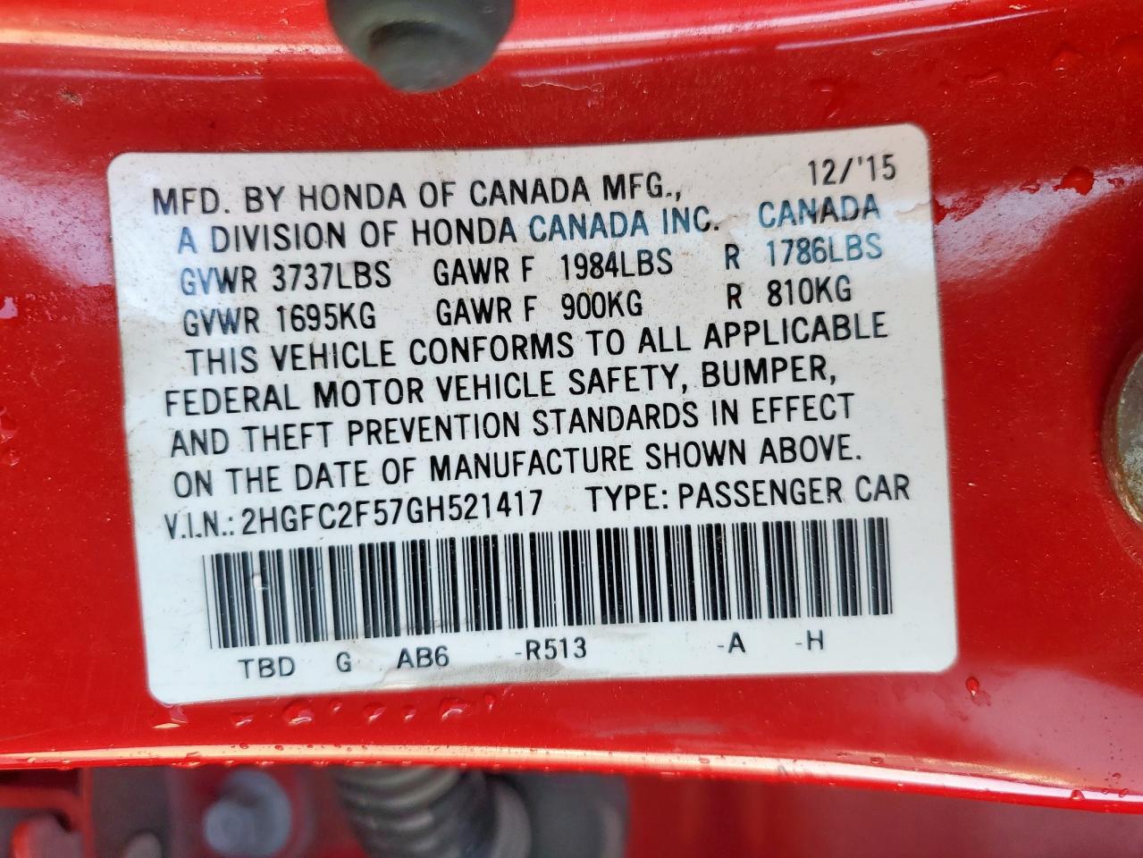 2016 Honda Civic - Image 13