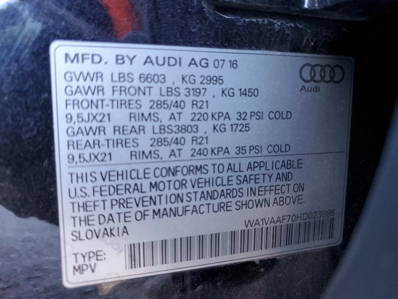 2017 Audi Q7 - Image 13