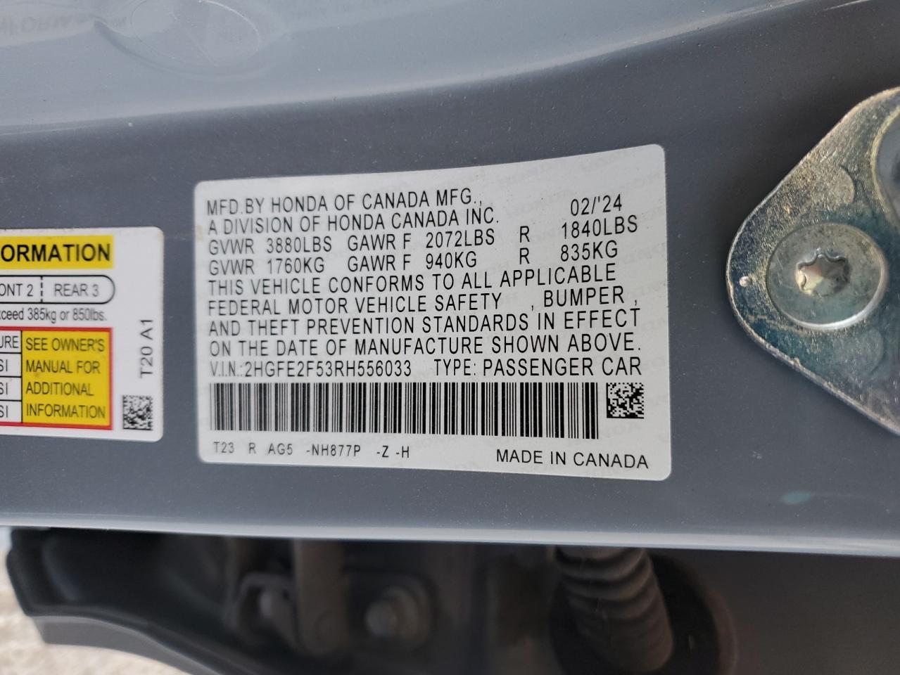 2024 Honda Civic - Image 14
