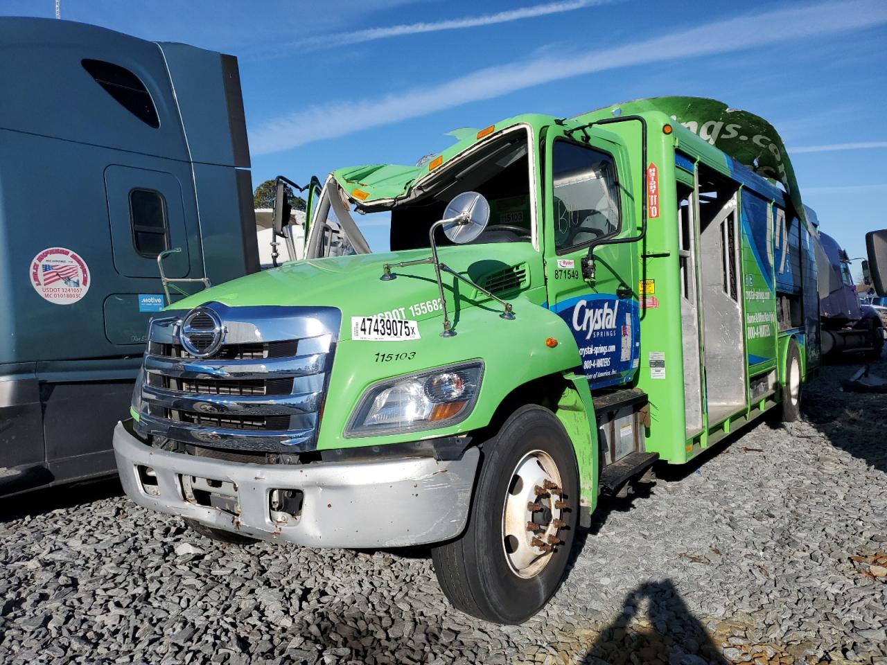2015 Hino 338 Delivery Truck იყიდება Dunn-ში, NC - Rollover