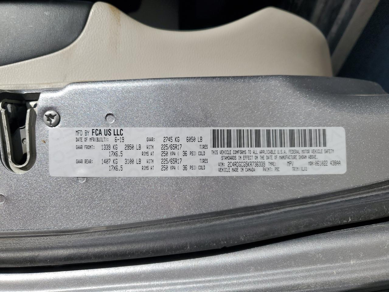 2019 Dodge Caravan - Image 13