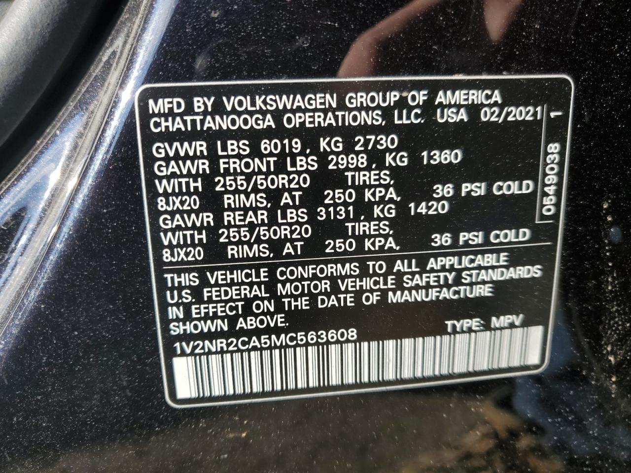 2021 Volkswagen Atlas - Image 14