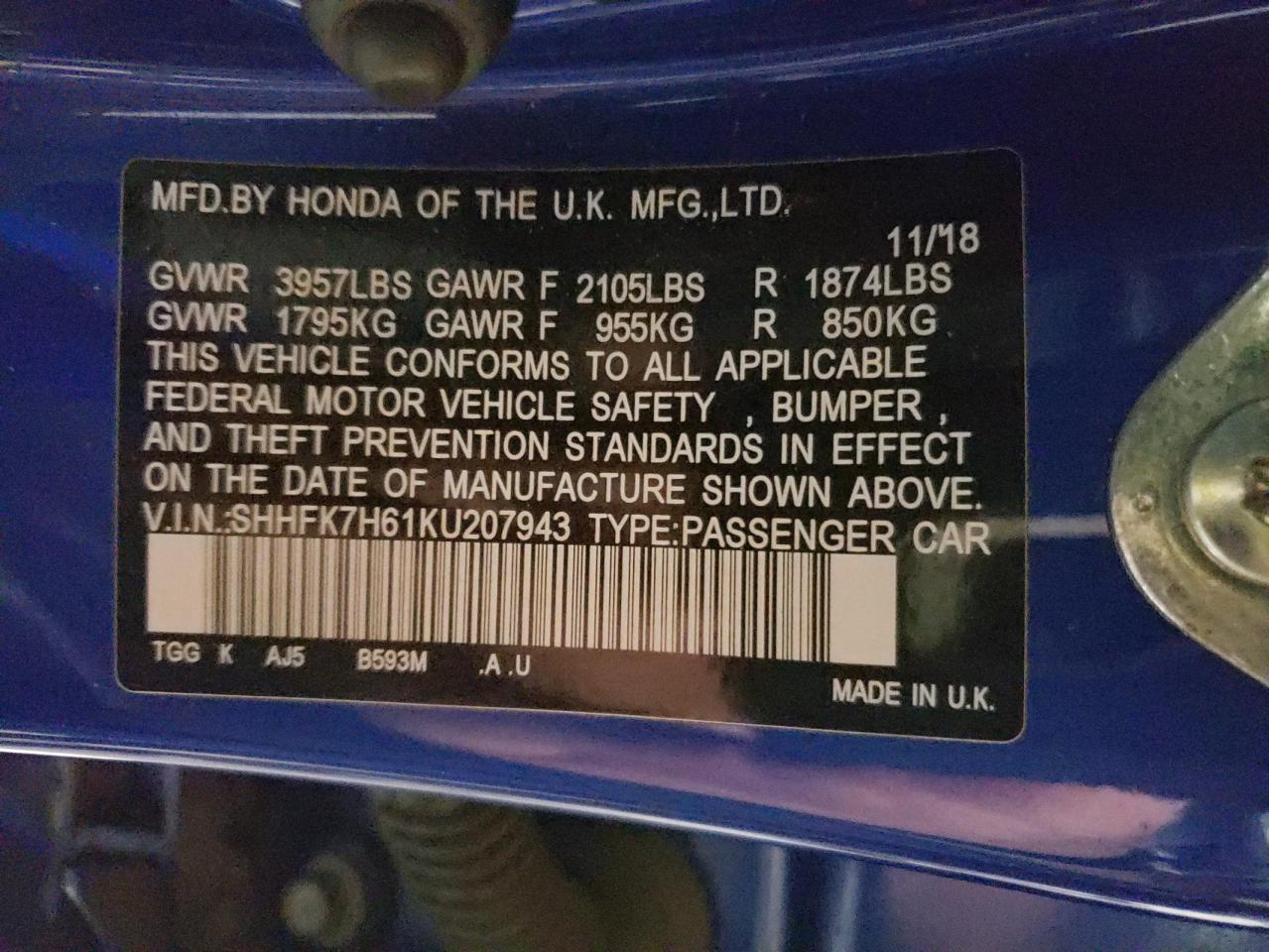 2019 Honda Civic - Image 12