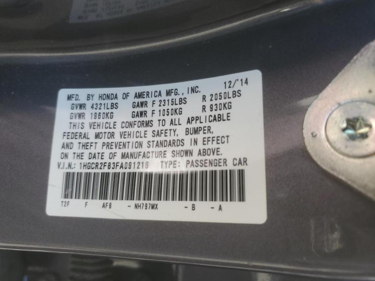 2015 Honda Accord - Image 14