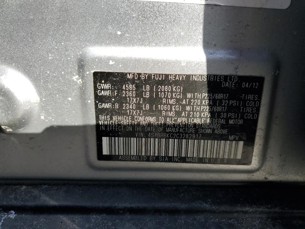 2012 Subaru Outback - Image 13