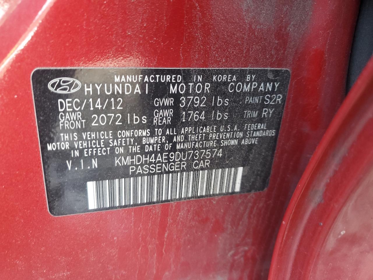 2013 Hyundai Elantra - Image 12