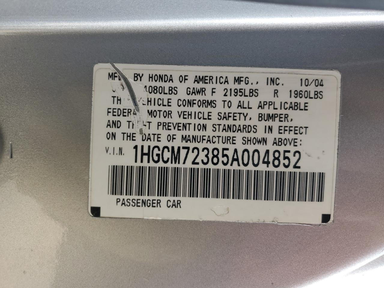 2005 Honda Accord - Image 13