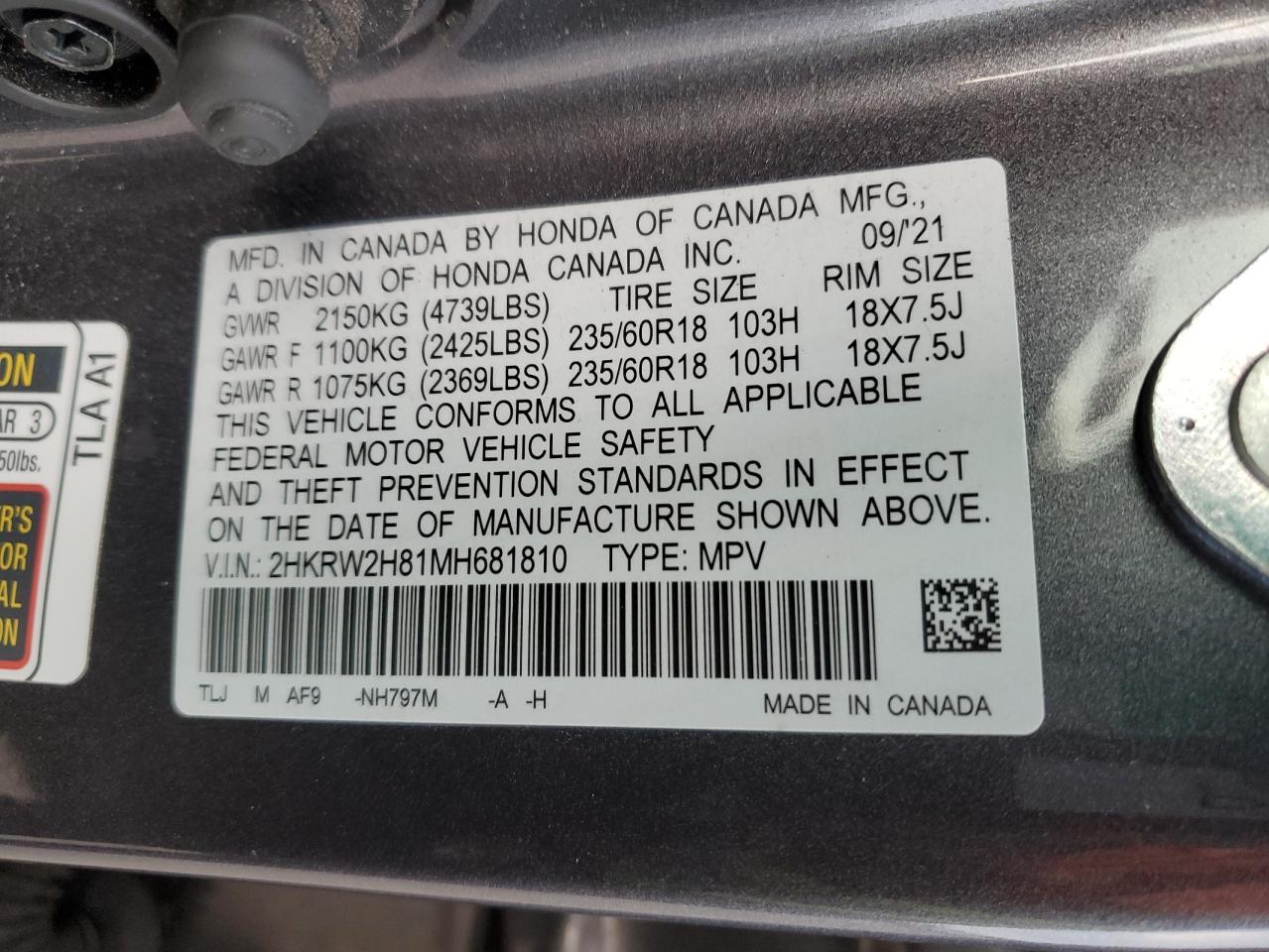2021 Honda CR-V - Image 13