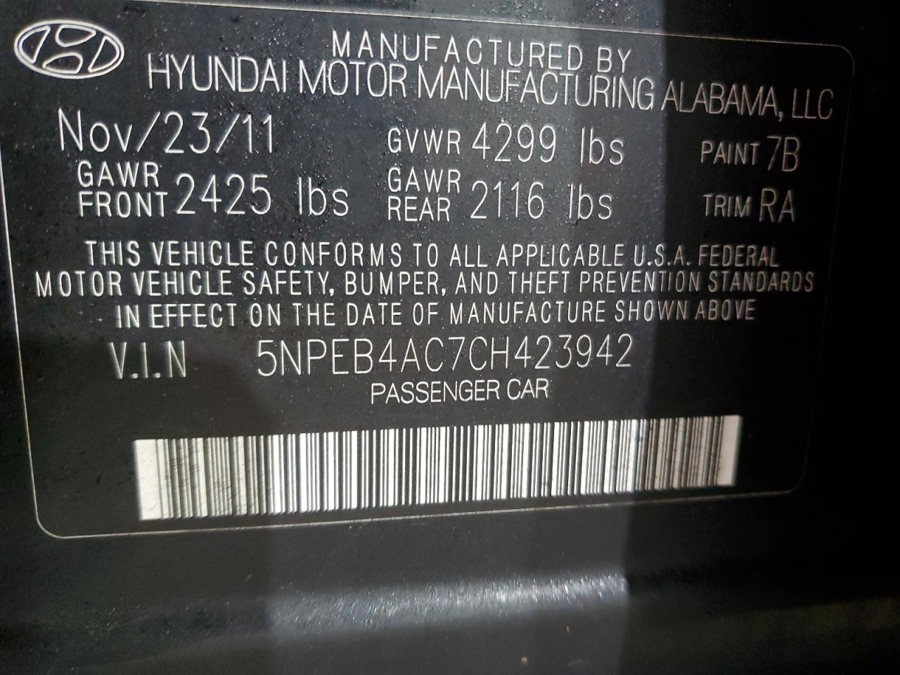 2012 Hyundai Sonata - Image 13