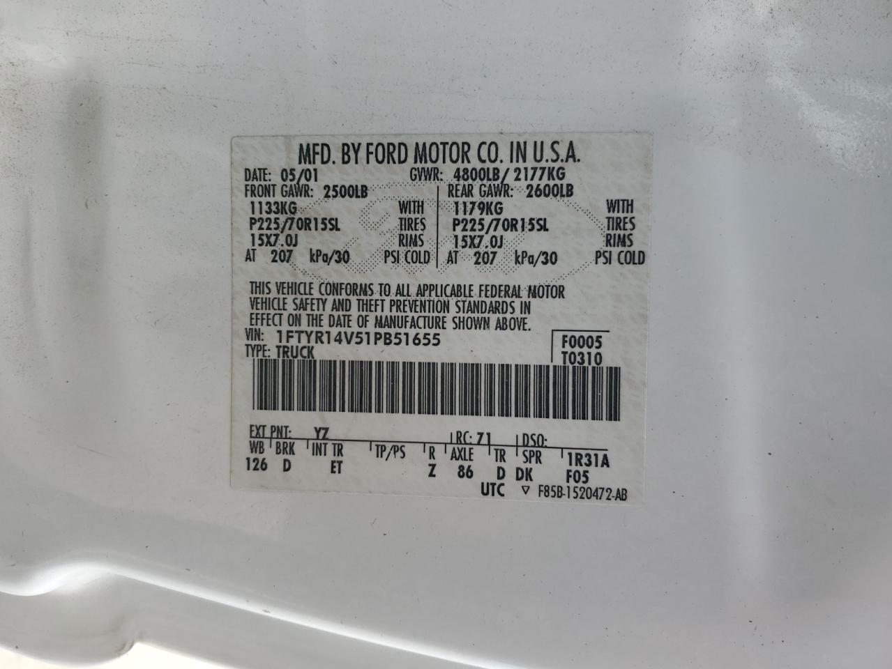 2001 Ford Ranger - Image 12