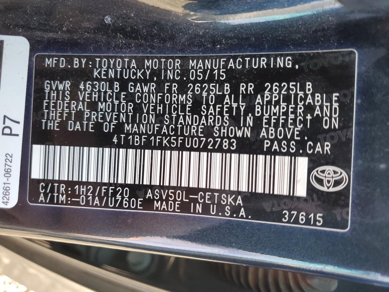 2015 Toyota Camry - Image 12