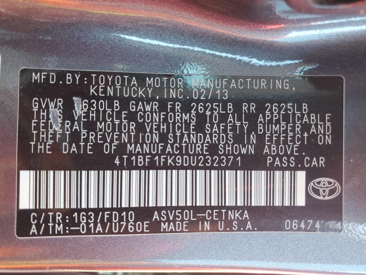 2013 Toyota Camry - Image 12