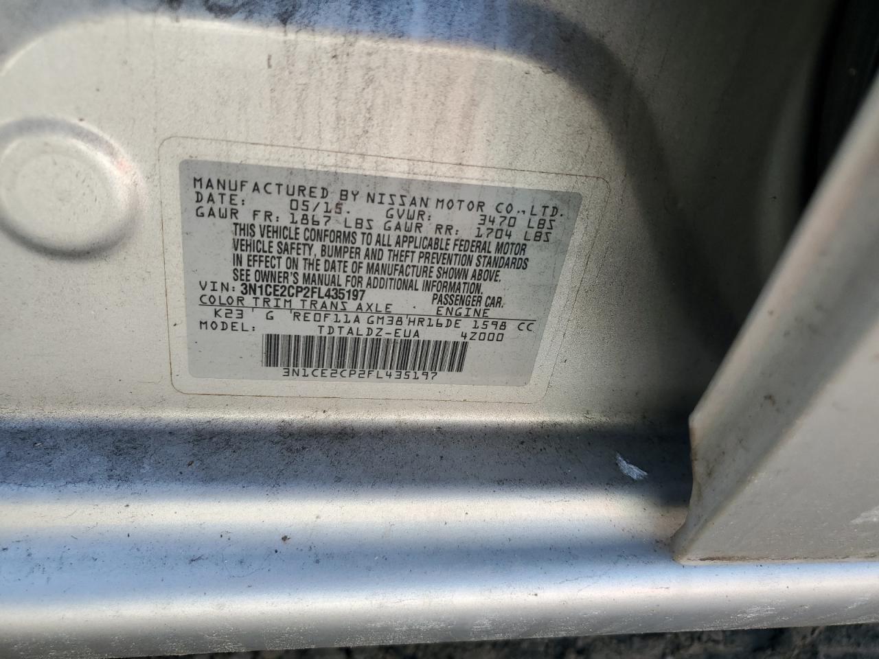 2015 Nissan Versa - Image 12