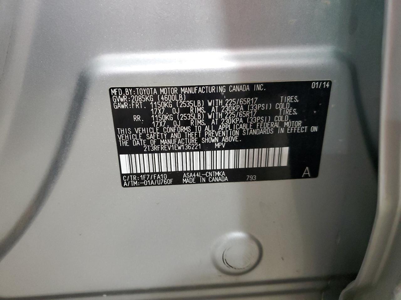 2014 Toyota RAV 4 - Image 14