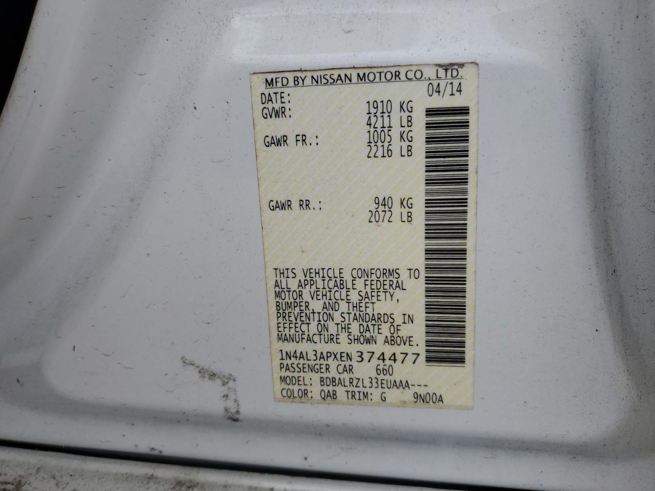 2014 Nissan Altima - Image 13