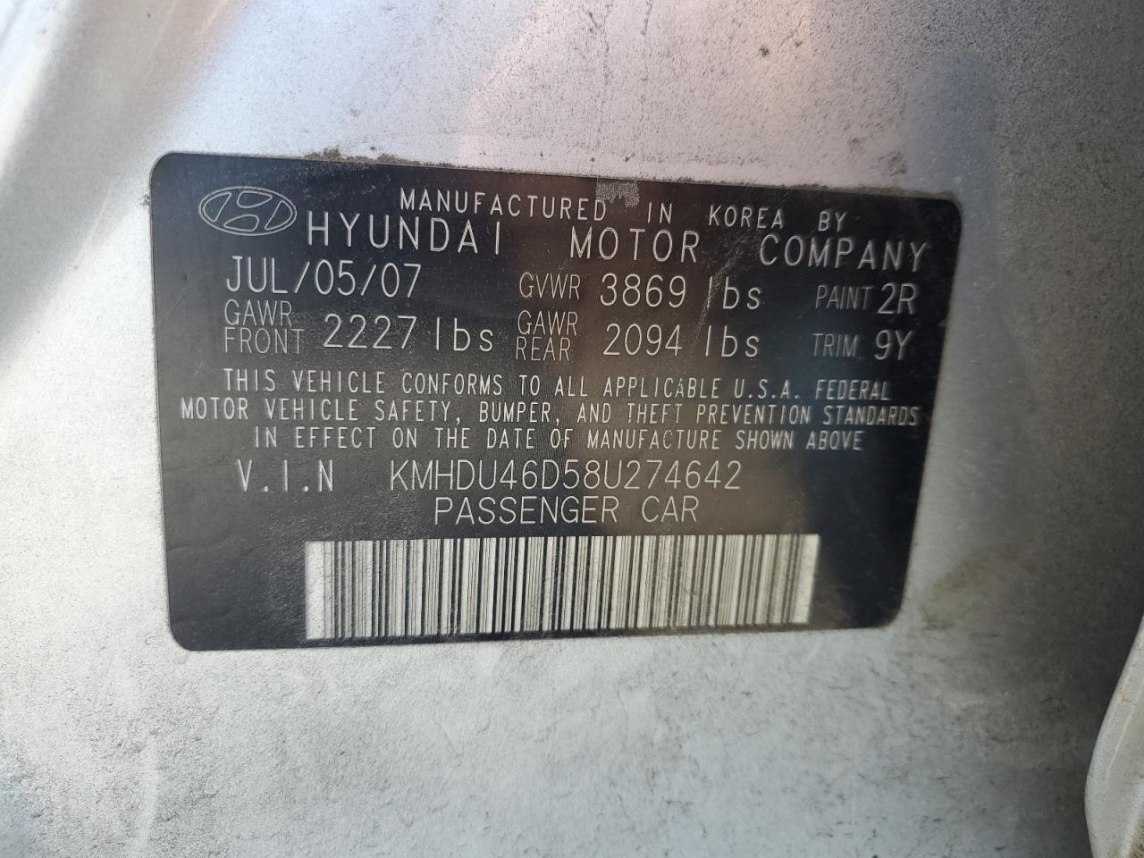 2008 Hyundai Elantra - Image 12