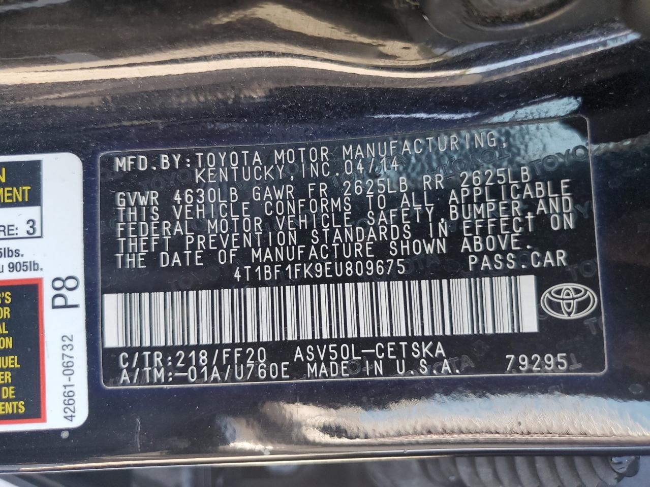 2014 Toyota Camry - Image 12