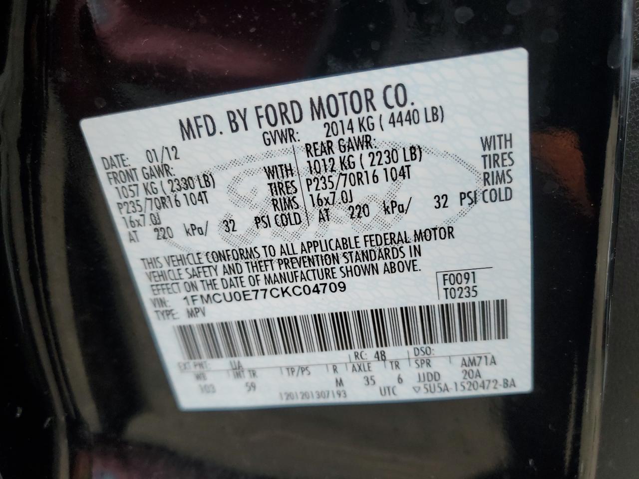 2012 Ford Escape - Image 13
