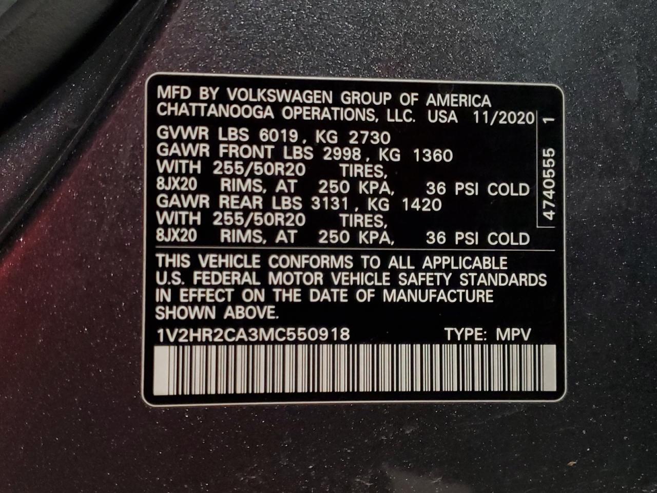 2021 Volkswagen Atlas - Image 13