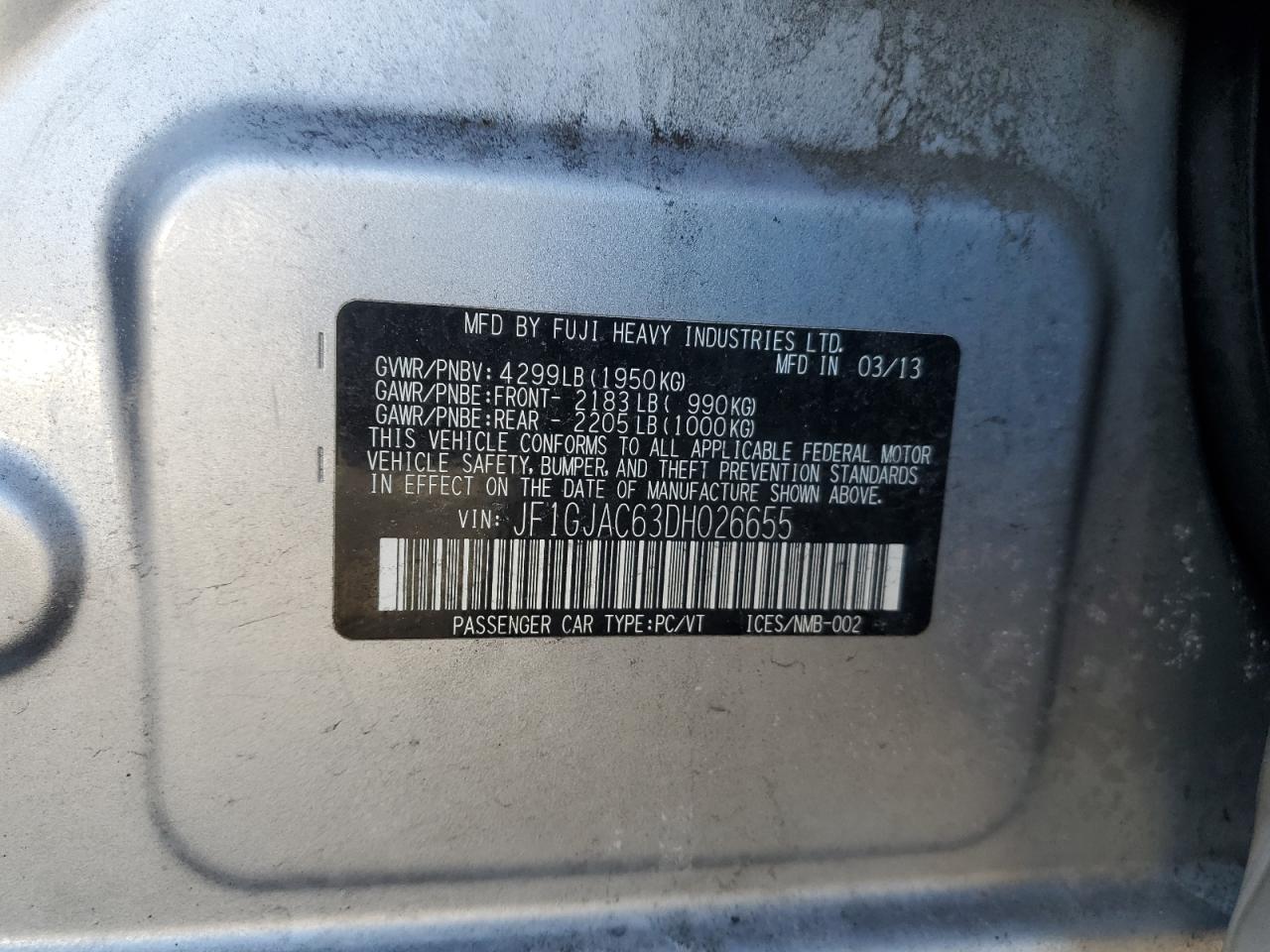 2013 Subaru Impreza - Image 12