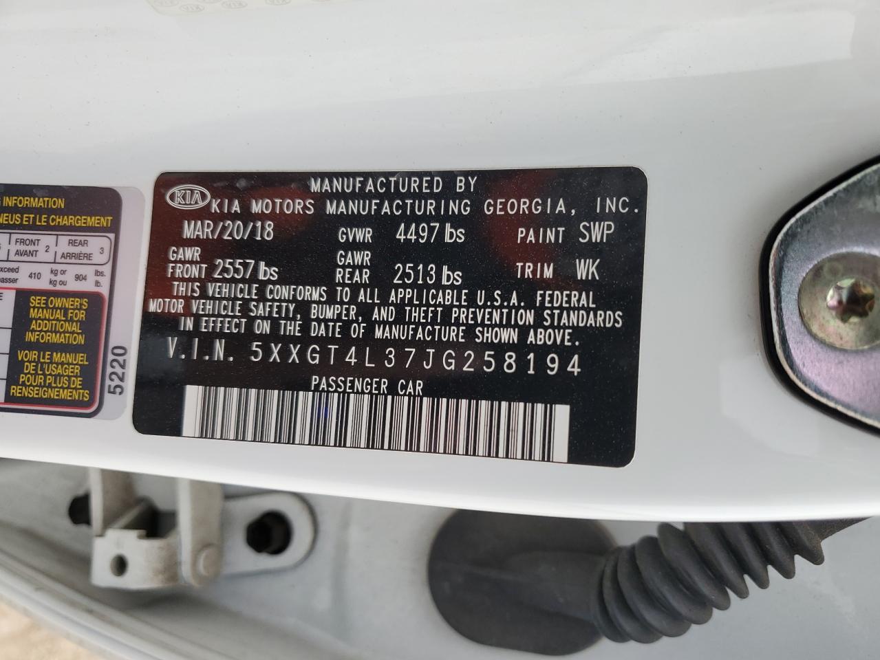 2018 Kia Optima - Image 12