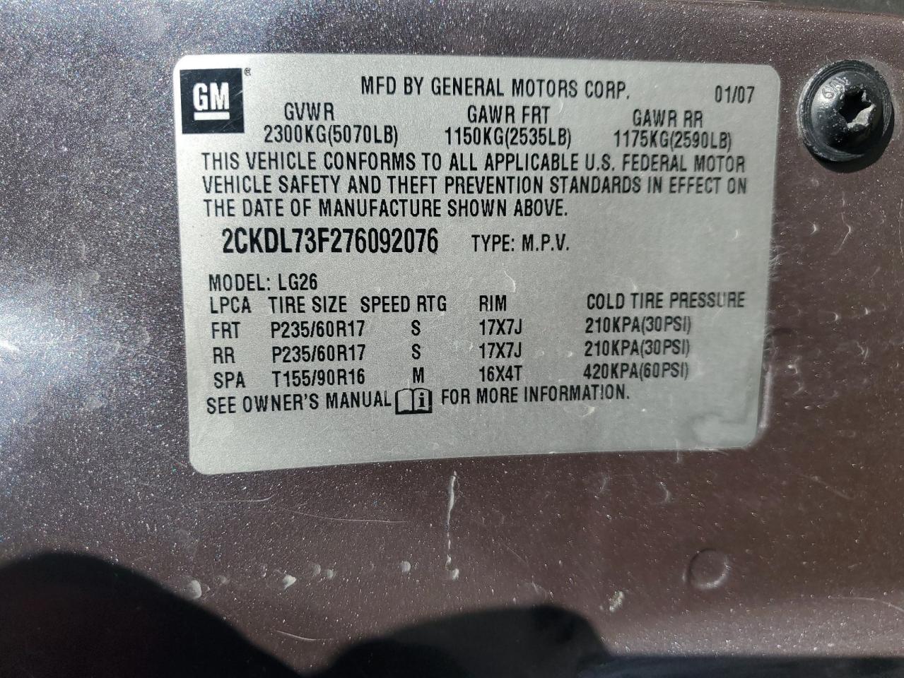 2007 Pontiac Torrent - Image 13