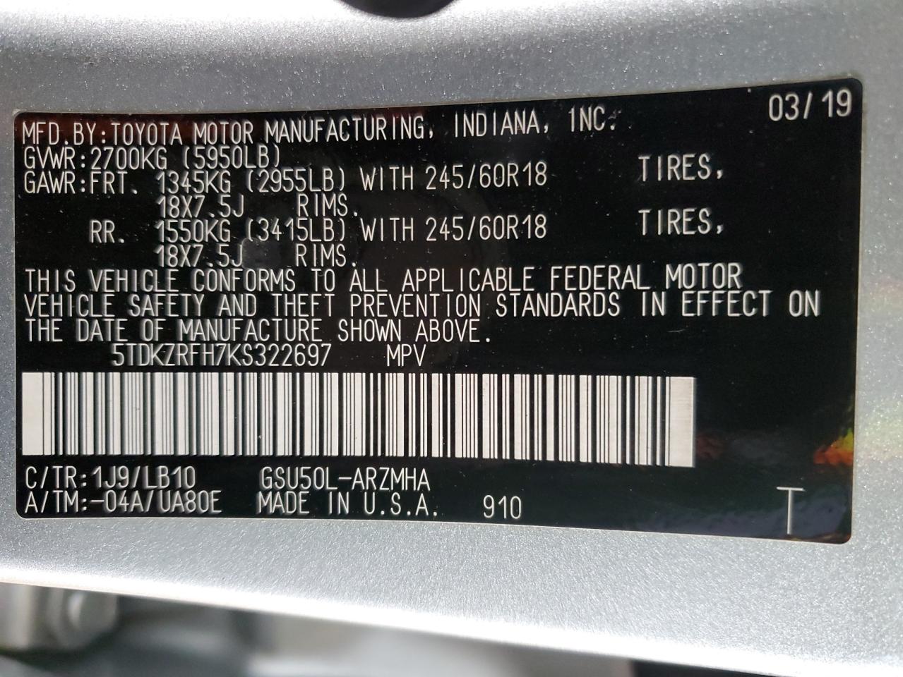 2019 Toyota Highlander - Image 14