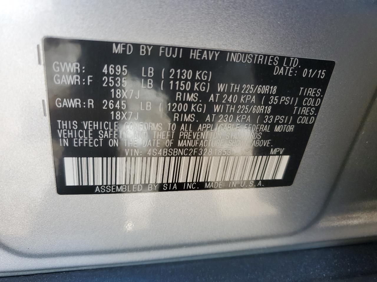 2015 Subaru Legacy - Image 13